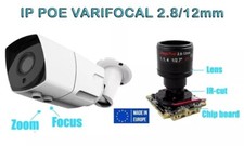 TELECAMERA IP POE ONVIF METALLO VARIFOCAL 2.8/12mm ZOOM 4X in OFFERTA 2025