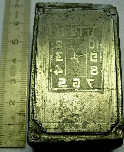 Piastra stampa orologio - piastra,