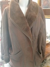 Soprabito montone Shearling, perfetto, pelo raso, marrone, taglia 48-50