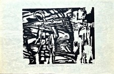 Hans Loew - Xilografia originale su carta Giappone, numerata e firmata