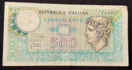 500 lire mercurio serie - 500,