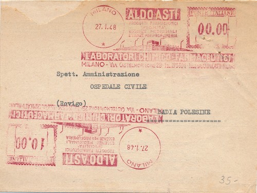 Italia 1948 piego affrancatura - 1948,