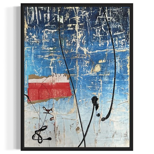 Quadro collage arte moderna