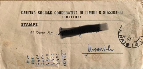 Lettera cantina sociale - lettera,