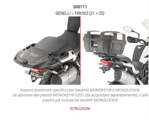 Kit bauletto e470nt attacchi - +,