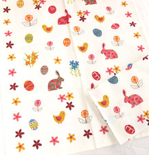 2x Strofinaccio Pasqua Ruota Dentata Kracht Cucina Salviette Lino Mezza Coniglio