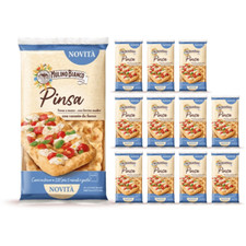 Mulino Bianco Pinsa Cotta su Pietra 12 Confezioni con Vassoio da Forno Da 230 gr