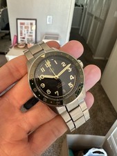 Orologio San Martin Watchdives 38 mm GMT SN0140 oro verde NH34 automatico zaffiro