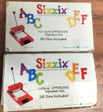 Set alfabeto maiuscolo Sizzix