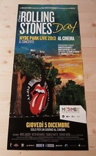 THE ROLLING STONES DAY poster concerto musicale originale 12x27" HYDE PARK LIVE