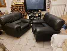 2 GRANDI POLTRONE NERE IN