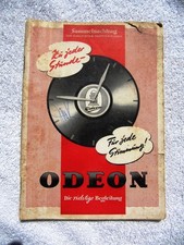 1950 German ODEON Sammelnachtrag Supplement Record CATALOG 78 rpm