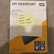 Disco rigido portatile WD My Passport 1 TB nero - WDBYNN0010BBK-WESN