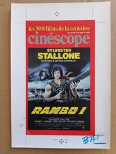 RAMBO - SYLVESTER STALLONE - FIRST BLOOD - BAT IMPRESSION CINESCOPE