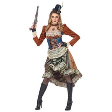 Costume steampunk marrone-blu