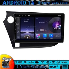 Autoradio 9" Android 14 Carplay Navigazione GPS DAB BT per Honda Insight 2009-2014
