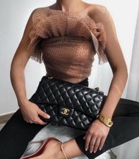 Crop top donna Zara in tulle