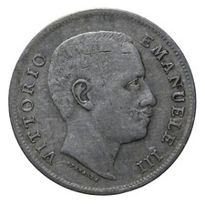 1 Lira 1907 Aquila Sabauda - Roma - Vittorio Emanuele III - Regno - qBB/BB