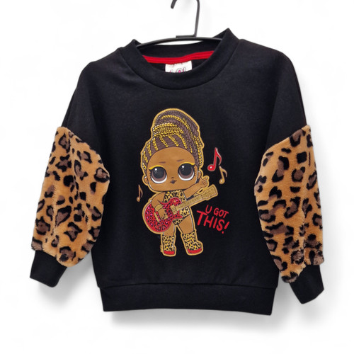 Felpa per bambina lol - felpa,