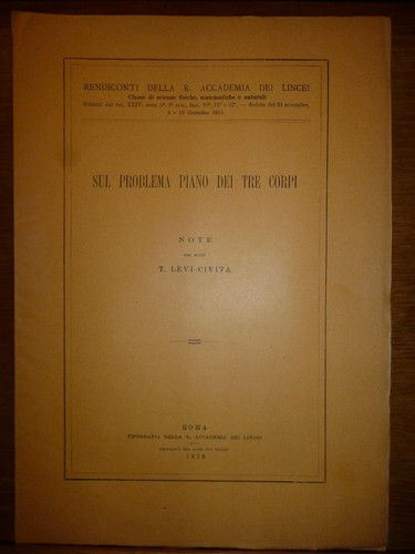 Tullio levi civita sul - tullio,