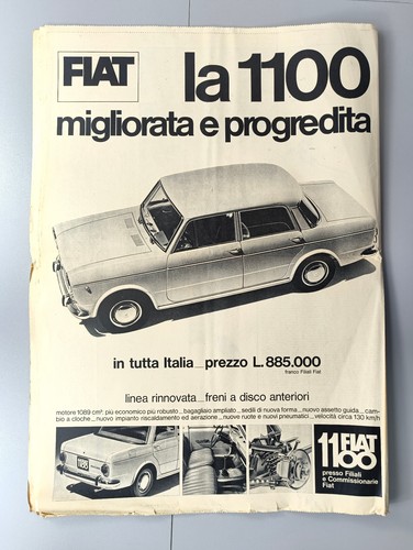 Fiat 1100 clipping - clipping, advert
