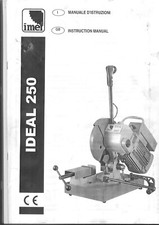 Troncatrice Imet Ideal 250 Manuale uso e manutenzione PDF