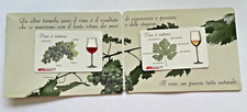 SCHEDE TELEFONICHE TELECOM PANTHEON  PICENZA  2001  VINO E' NATURA  NUOVE FOLDER