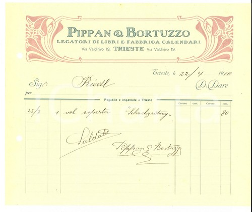 1910 trieste pippan - 1910, &