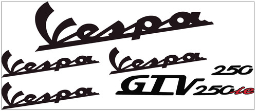 Vespa gtv 250 aufkleber - vespa,