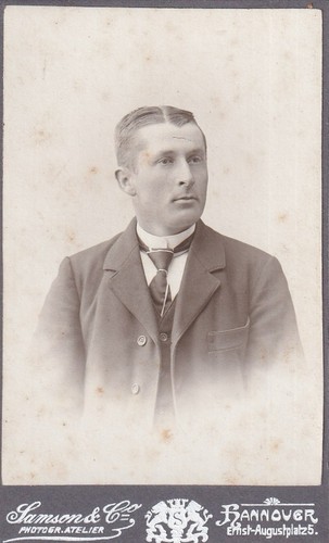 Sansone cdv ritratto di uomo - cdv,