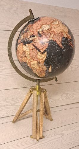 Mappamondo con treppiedi - con,