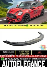 ✨Splitter Anteriore Design Lucido Nero ABS Per Mini Cooper S F56 JCW✨
