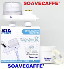 AQUASAN FILTRO ACQUA NUOVO KIT 2000L DEPURATORE  ACQUA POTABILE + 2 CARTUCCE