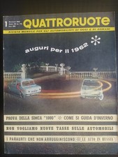 Quattroruote: rivista mensile per... gennaio 1962, anno VII, n. 73