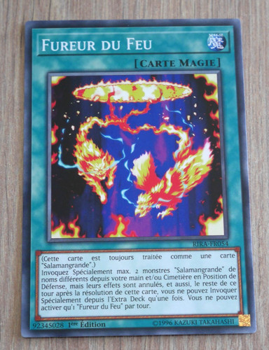 Carte fureur du - yu-gi-oh,