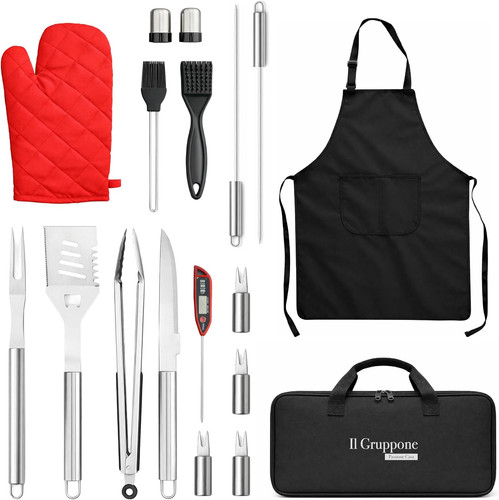 Set bbq professionale con - bbq,