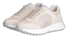 Liu Jo - LOLO 17 SAND - Sneakers running in suede e mesh