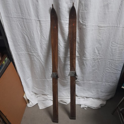 Coppia sci legno - in, da