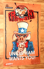 Poster raro vintage Hogs of