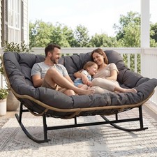 Double Wide Rocking Papasan
