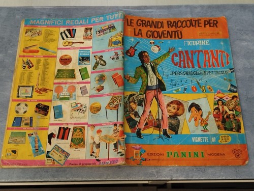 Album panini cantanti vuoto - panini, 68