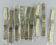 Lotto 9 Cinturini Orologio Donna Attacco Dritto 15mm Metallo Economici Nuovi