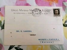 Cartolina Commerciale Ufficio Materiali Mettalici Torino Novara 1941 (58) GA789^