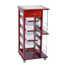 Carrello salvaspazio con cesti
