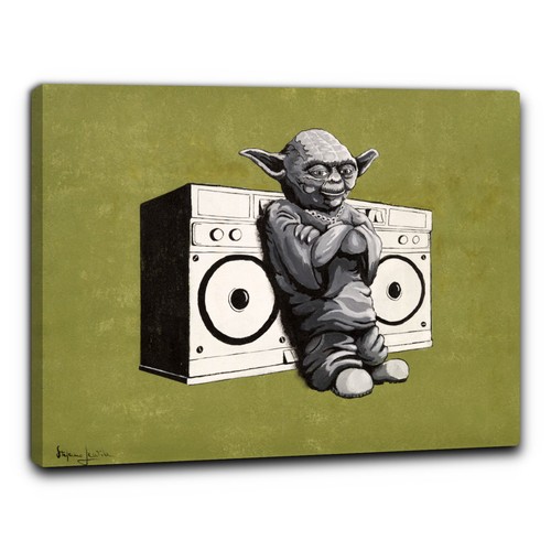 Nerdart quadro fumetti - yo-da,