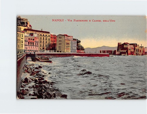 Cartolina via partenope - via, e