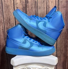 Rara sneaker da uomo Nike Air Force AF-1 Hyperfuse 454433-400 blu alta taglia 12