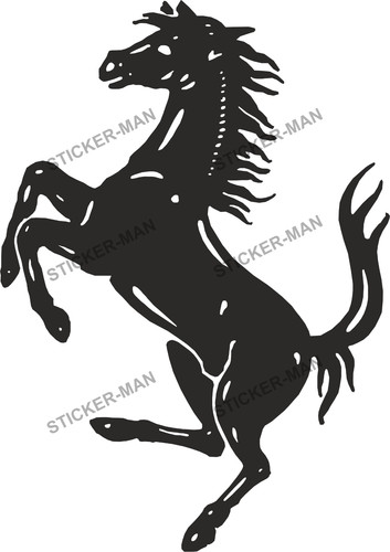 Adesivo ferrari cavallo - adesivo,