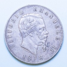 VITTORIO EMANUELE II 5 LIRE