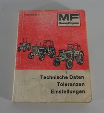 Libro Tabelle Massey Ferguson Mf Trattore Incl. Allrad-Varianten